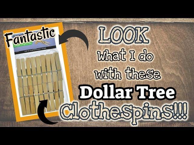 LOOK what I do with these Dollar Tree CLOTHESPINS!!!!! DOLLAR TREE DIY