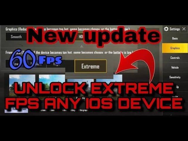 *NEW UPDATE* 0.19 UNLOCK SMOOTH EXTREME FPS ON iPhone 6 to iPhone 7| No Jailbreak | PUBG MOBILE