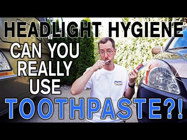 Restore Car Headlights with TOOTHPASTE?!