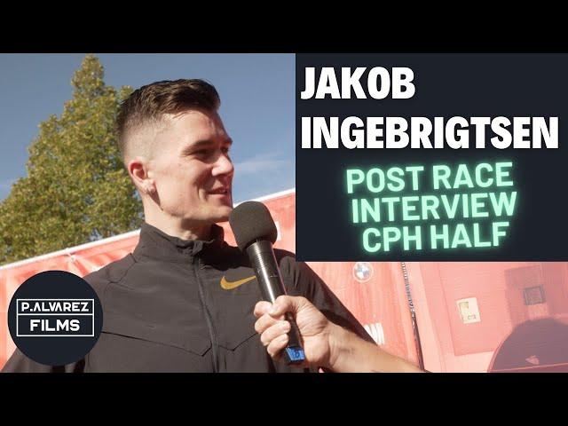 Post Race Interview - Jakob Ingebrigtsen | Copenhagen Half Marathon (ENGLISH)