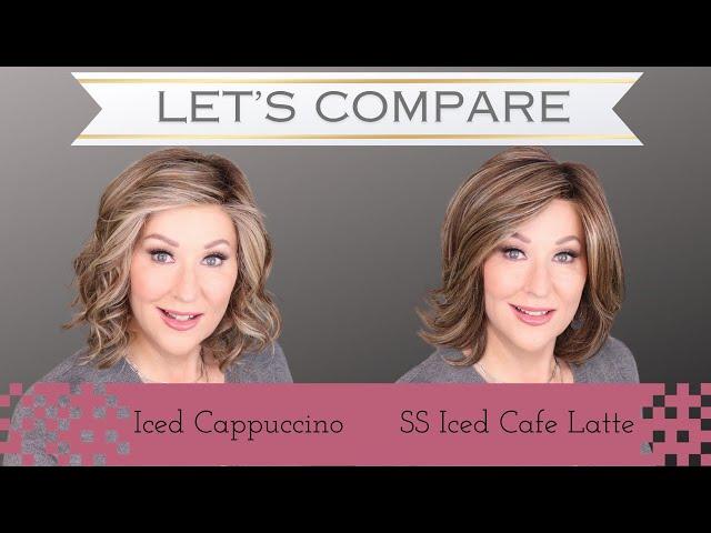 Raquel Welch WIG COLOR COMPARISON | SS Iced Cafe Latte VS Iced Cappuccino | INDOOR & OUTDOOR