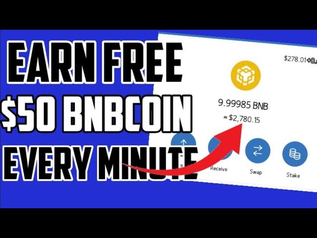 How to mine a $50 Free BNB coin on Trust Wallet every hour (No Investment)