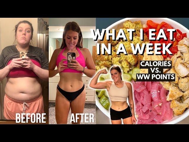 What I Eat In A Week | WeightWatchers POINTS vs CALORIES, MACROS | Healthy Meals for Weight Loss