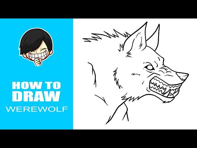 How to draw Werewolf step by step