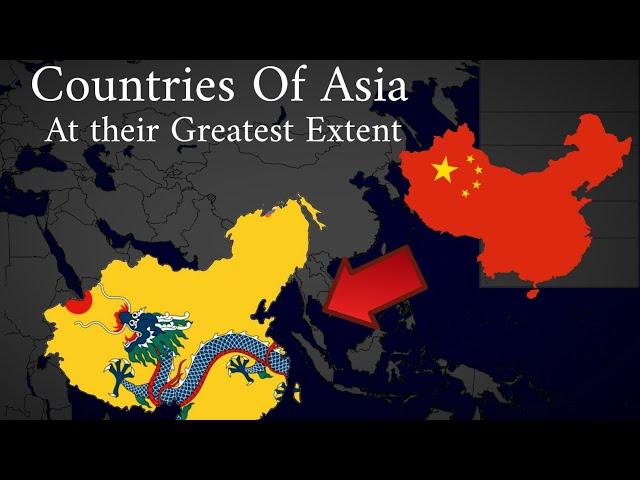 Countries Of Asia at their Greatest Extent | Shaheen Gaming