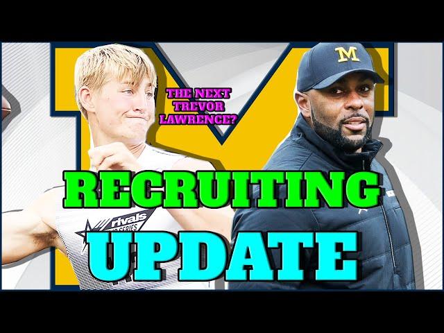 Michigan RECRUITING UPDATE - Could 2026 QB Brady Hart be Michigan's Trevor Lawrence?