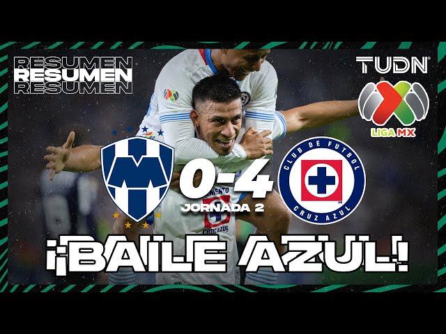 Resumen y goles | Monterrey 0-4 Cruz Azul | Liga Mx -AP2024 - J2 | TUDN