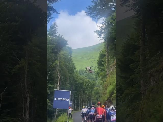 Insane Tour de France jump! #shorts #bike #cycling #bikelife