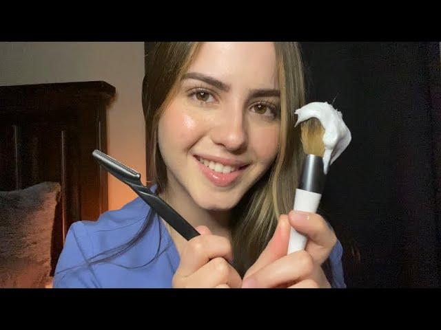 ASMR en Español - Barbería y Spa Roleplay (Corte + Masaje Facial)