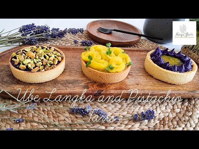 How to make a Ube Langka and Pistachio Tart
