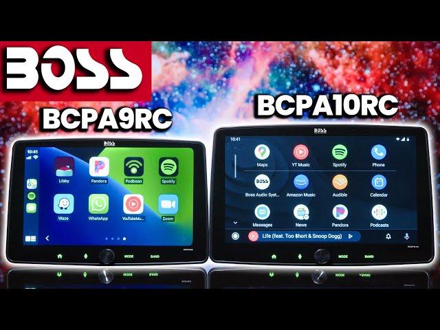 Boss BCPA9RC 9" & Boss BCPA10RC 10" - Floating Display, Apple Carplay & Android Auto