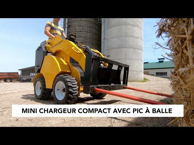 Mini chargeur compact avec pic à balle