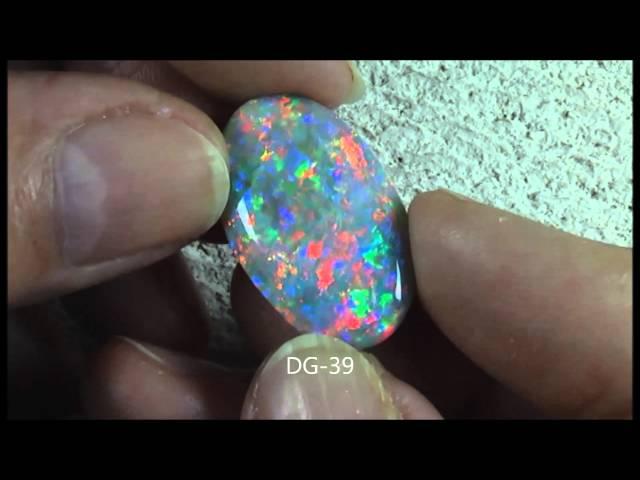 LIGHTNING RIDGE NATURAL SOLID RAINBOW NOBBY OPAL COLLECTION DG-1 to DG-80