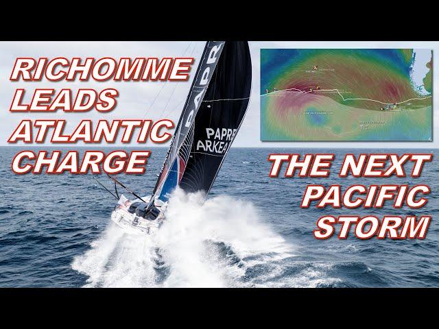 Vendée Globe Friday 27th December Update - Richomme leads Atlantic charge + the next Pacific storm