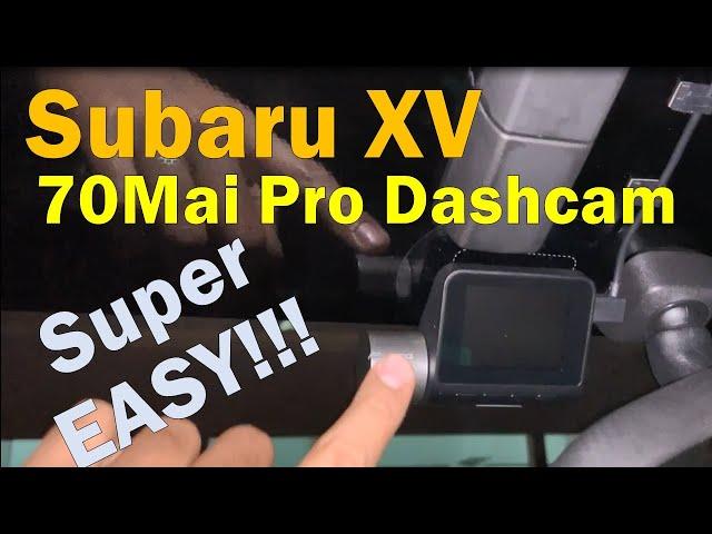 SUPER EASY!!! Install Dashcam on Subaru XV Crosstrek