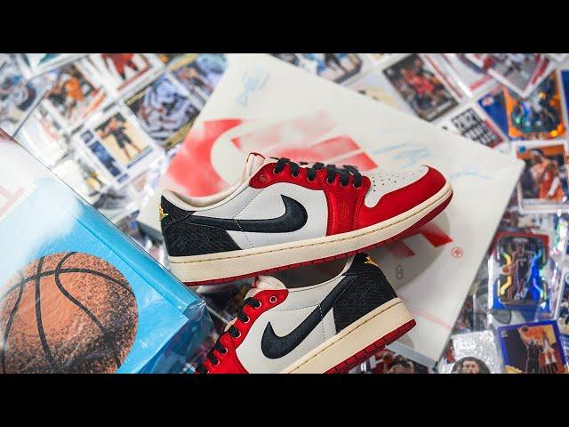 Trophy Room x Air Jordan 1 Retro Low OG "Rookie Card" (Away): Review & On-Feet