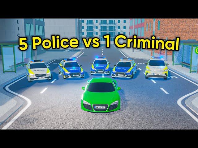 1 CRIMINAL vs 5 POLICE In Emergency Hamburg!