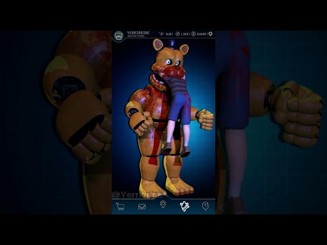 FNAF AR Bite 83 Fredbear (Damaged Fredber Prequel) - Workshop Animation (Wide)