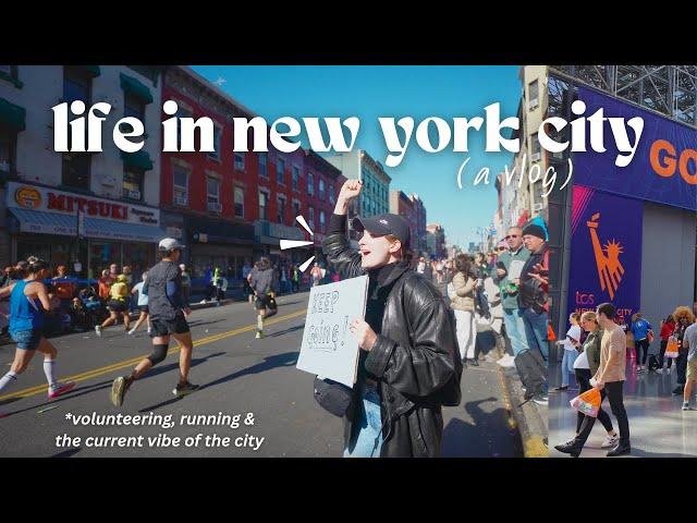 Getting outside for Marathon weekend in New York City. A Vlog.