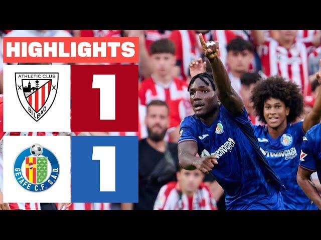 ATHLETIC CLUB 1 - 1 GETAFE CF | HIGHLIGHTS LALIGA EA SPORTS