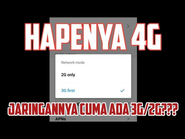 CARA MENGAKTIFKAN JARINGAN 4G DI HAPE CHINA