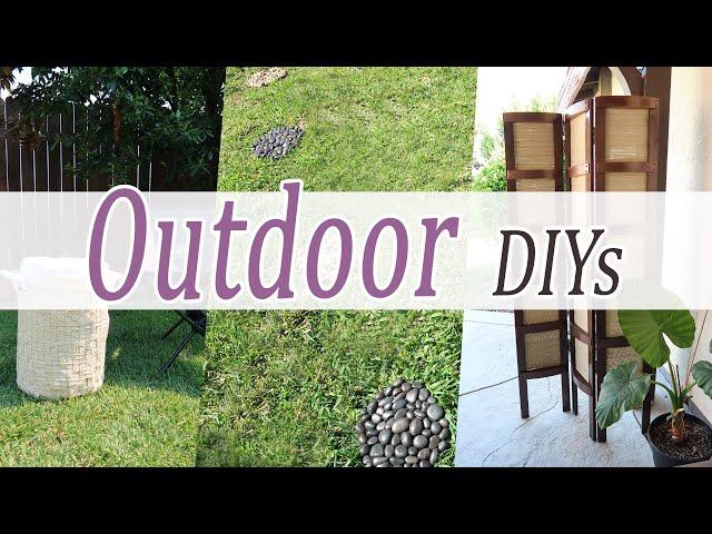 EASY OUTDOOR DIYs / DOLLAR TREE DIYS