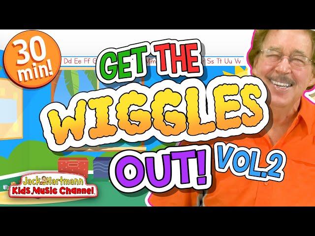 Get the WIGGLES Out Vol. 2! | 30 Minutes of FUN Jack Hartmann Songs! | Jack Hartmann