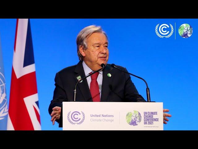 UN Secretary General at #COP26: "We know what must be done"