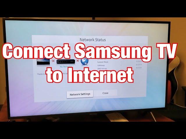 Samsung Smart TV: How to Connect to Internet WiFi (Wireless or Wired)