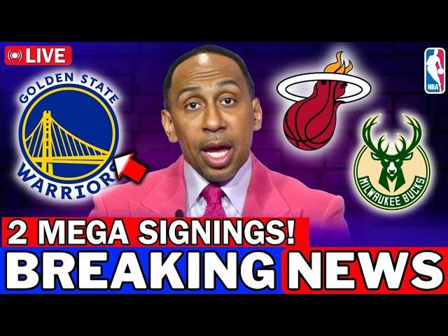 NEW REPORT! NBA MEGA STAR TO THE WARRIORS! A BIG TRADE WITH THE BUCKS OR HEAT? WARRIORS NEWS