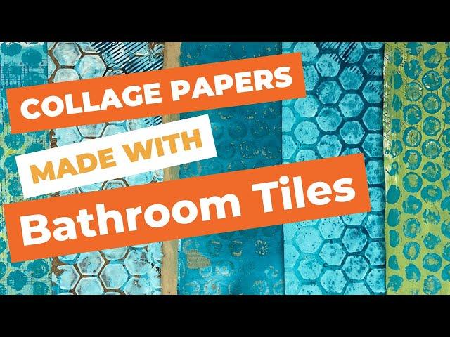 Create Stunning Collage Papers with Bathroom Tiles