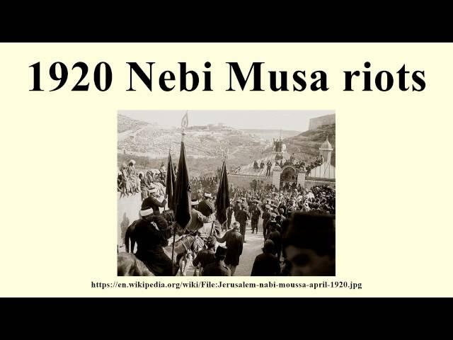 1920 Nebi Musa riots