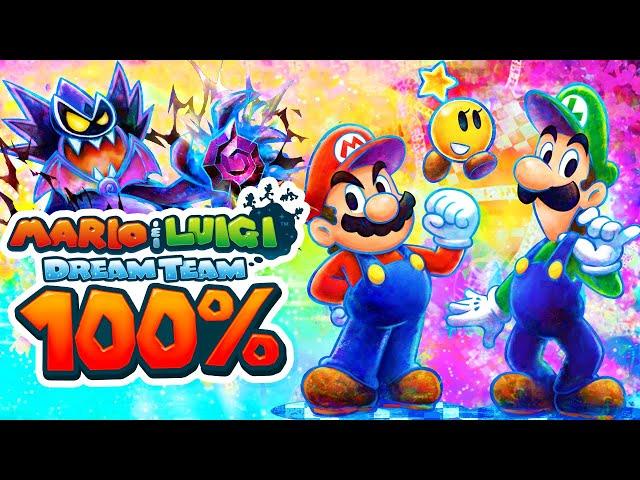 Mario & Luigi Dream Team Bros - 100% Longplay Full Game Walkthrough Guide