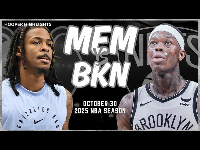 Memphis Grizzlies vs Brooklyn Nets Full Game Highlights | Oct 30 | 2025 NBA Season