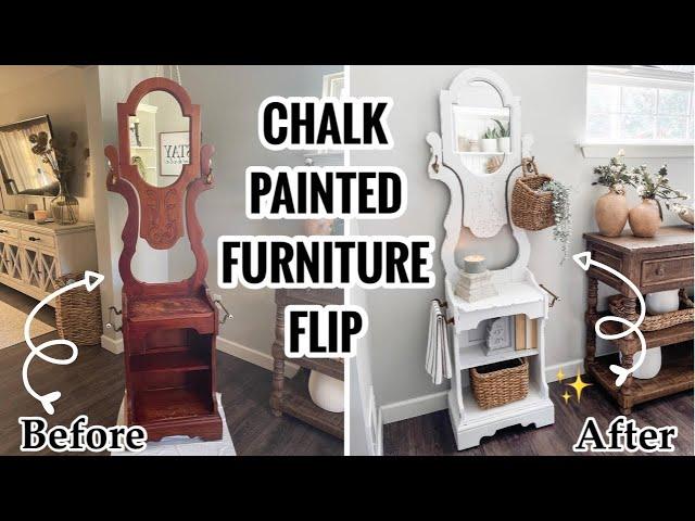 Chalk Painting Furniture Flip | How To Use Shellac, Rustoleum Chalked Paint & Polycrylic