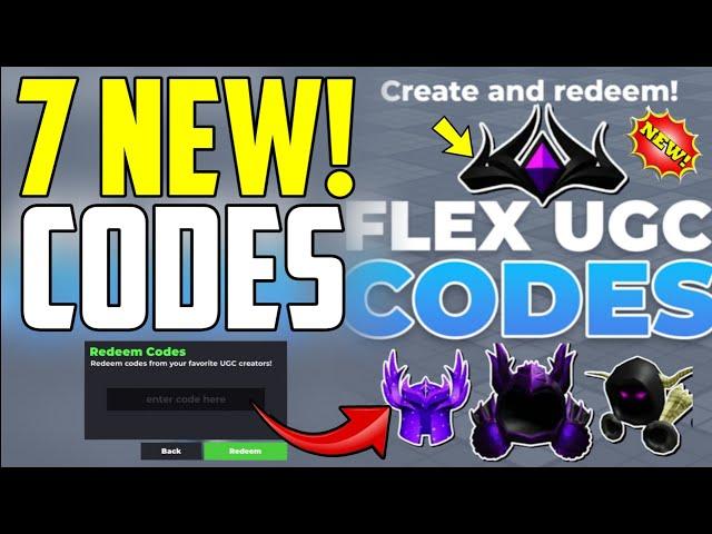 ️UPDATE!!️ ALL WORKING CODES FOR FLEX UGC IN SEPTEMBER 2024 - ROBLOX FLEX UGC CODES