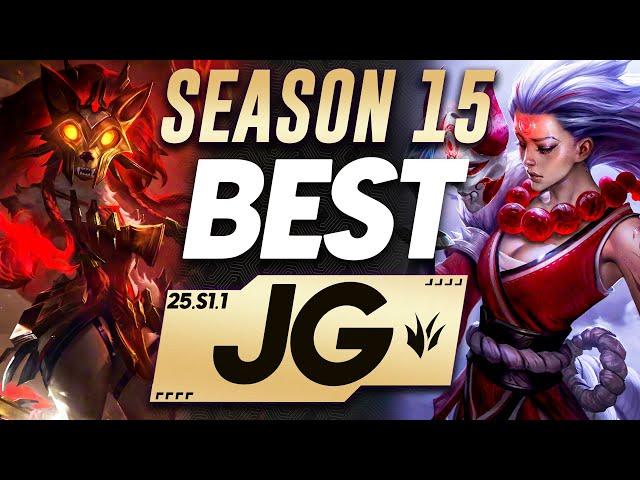 The BEST Junglers For Season 15 With NEW JG Changes! | All Ranks Tier List League of Legends