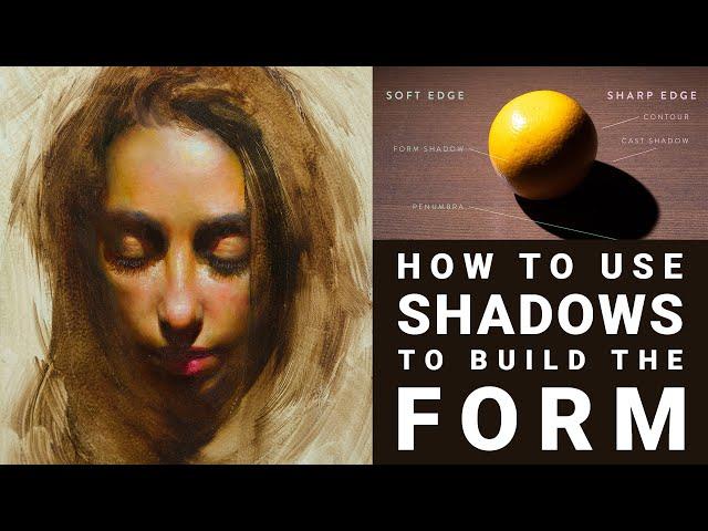 How to START portrait PAINTING in OILS using shadows