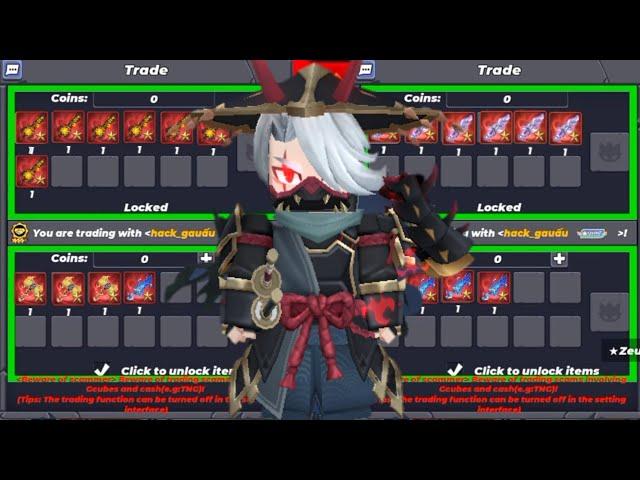 ONLY RARE SWORDS TRADE IN BLOCK MAN GO SKY BLOCK TRADE VIDEO TANVER GAMING