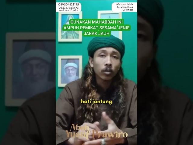 GUNAKAN MAHABBAH INI, AMPUH PEMIKAT SESAMA JENIS JARAK JAUH