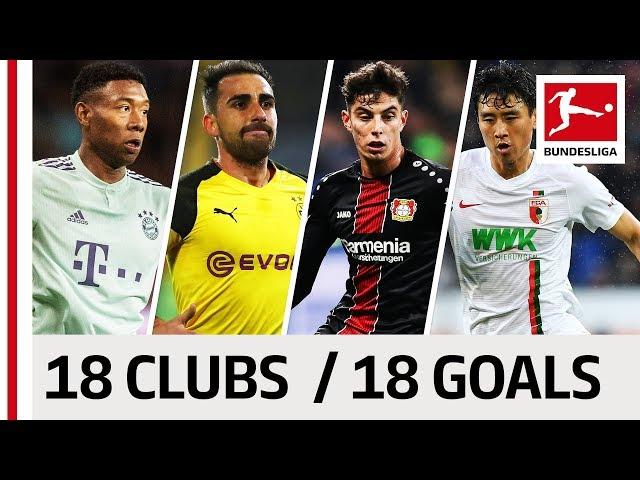 18 Clubs, 18 Goals - The Best Goal by Every Bundesliga Team in 2018/19 So Far