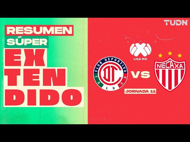 RESUMEN SUPER EXTENDIDO | Toluca 5-2 Necaxa | Liga Mx - CL2025 J11 | TUDN