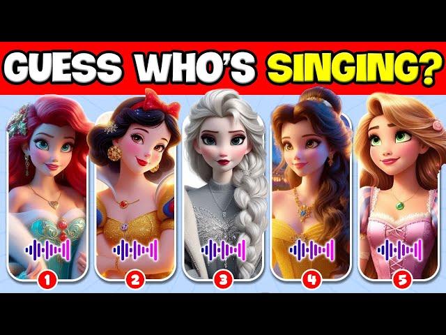 Guess WHO'S SINGING - Top 60 DISNEY PRINCESS Songs Quiz | Disney Song Challenge | NT Quiz