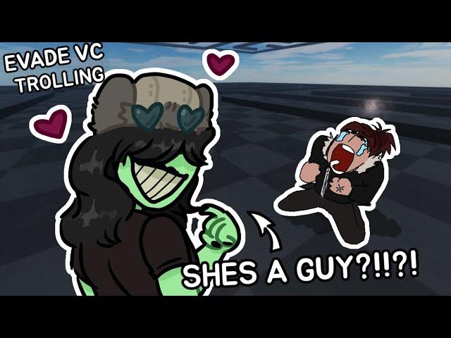 Girl VOICE TROLLING in Evade VC! | ROBLOX Funny Moments