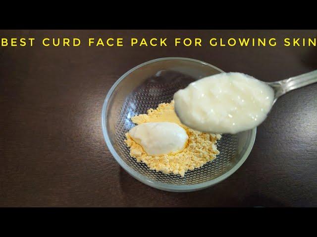 Best curd face pack for glowing skin | Get Naturally Glowing skin at home using curd | CURD FOR FACE