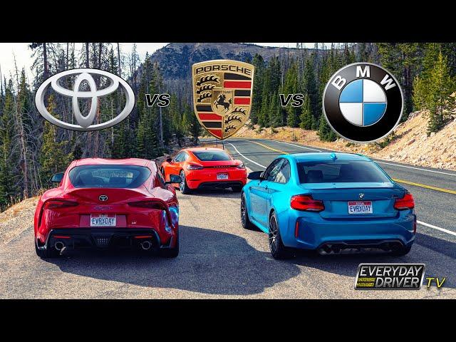 Supra vs Cayman vs M2 - Best usable sports car? | Everyday Driver TV Season 6