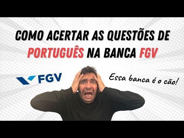 É assim que a FGV cobra Português