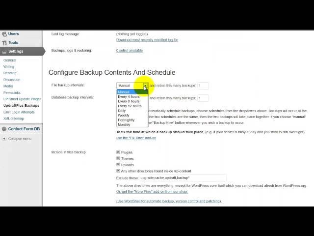WordPress Tutorial -- Using the UpdraftPlus Backup Plugin