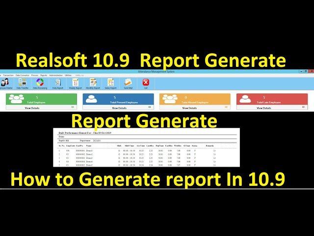 HOW TO GENERATE REPORT IN REALSOFT 10.7/10.8/10.9