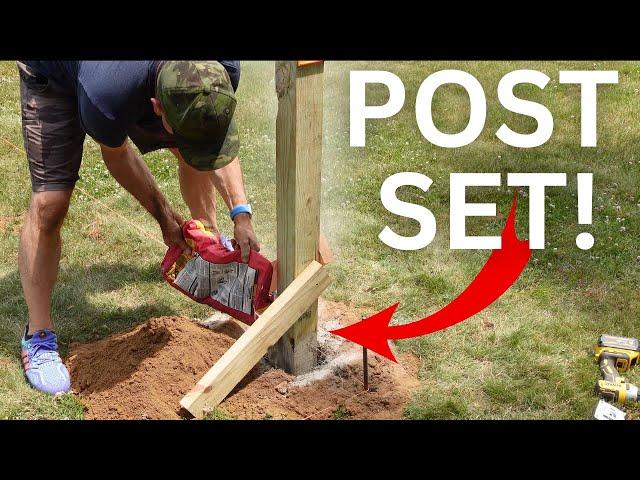 Setting a Post in the Ground - Quikrete Post Setting for Beginners